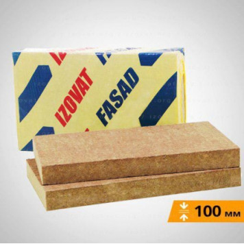 Базальтовый фасадный утеплитель Izovat FASAD (Изоват Фасад)100мм  НОВИНКА! АКЦИЯ!!! Базальтовый фасадный утеплитель Izovat FASAD (Изоват Фасад)100мм  НОВИНКА! АКЦИЯ!!!-0