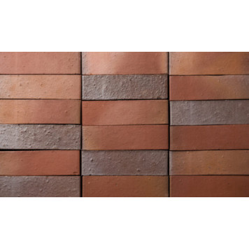 Клинкерный кирпич 133 Braun-blau-bunt, glatt-0