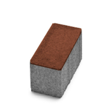 Тротуарная плитка Авеню  Брусчатка безфасочная 20-10-8 вишня-0