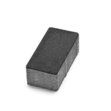 Тротуарная плитка Авеню  Брусчатка безфасочная 20-10-6 графит-0