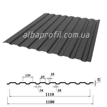 Профнастил ПС 18-0