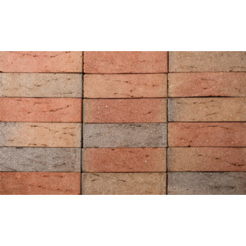 Клинкерный кирпич 121 Rot-bunt, genarbt, besandet-0